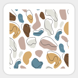 Pastel Solid Color Pebbles Sticker